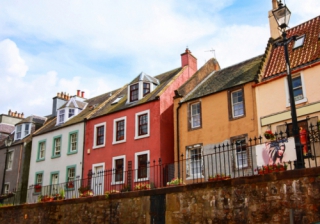 Scotland Edinburgh Scottish houses row