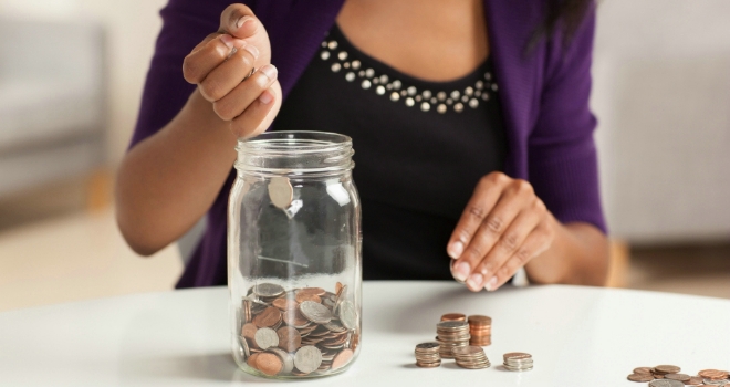 coins jar saving save