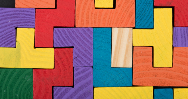 colourful blocks stacked together